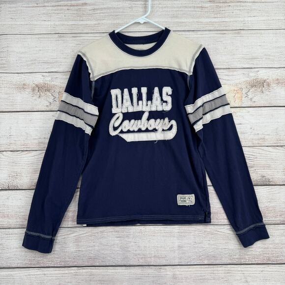 Dallas Cowboys Legends Collection Rough Stitch Shirt Youth Large 14-16 Blue - Picture 1 of 10
